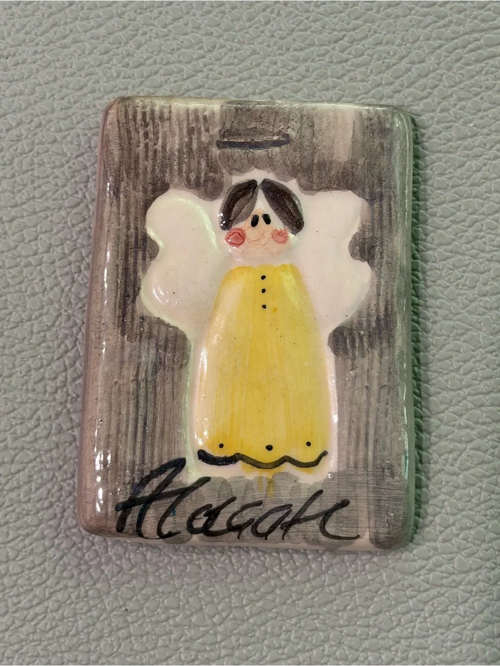 Alaçatı Turkey Ceramic Angel Fridge Magnet Folk Art Souvenir
